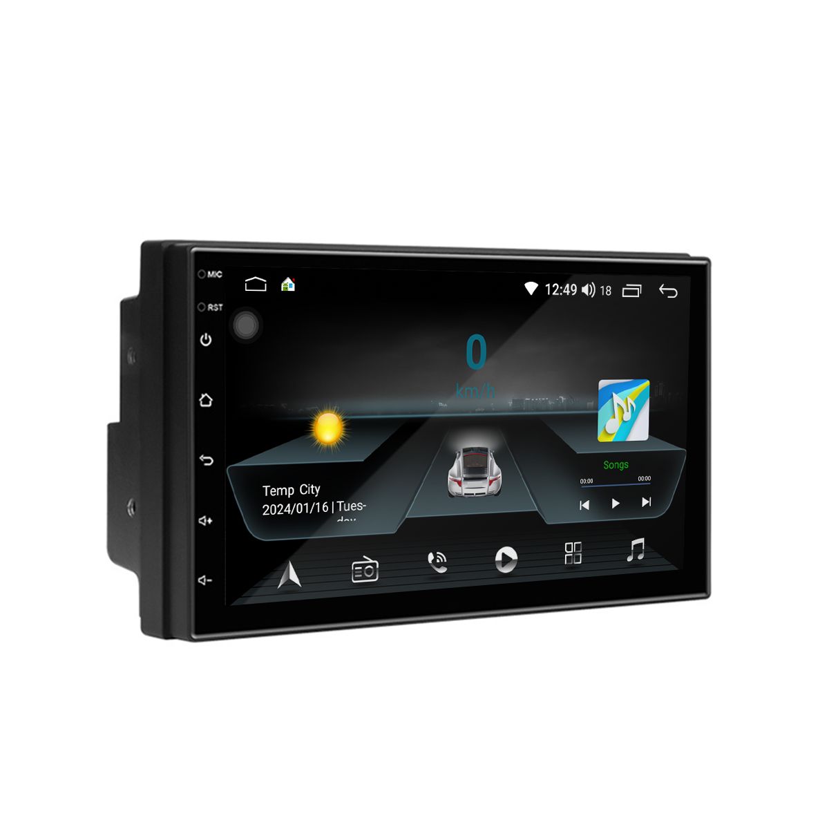 Universal Car Navigation 7 Inch Bluetooth Carplay Android Car - 17.8x10 ...