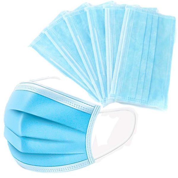 3-Ply Disposable Face Masks (Pack of 50)
