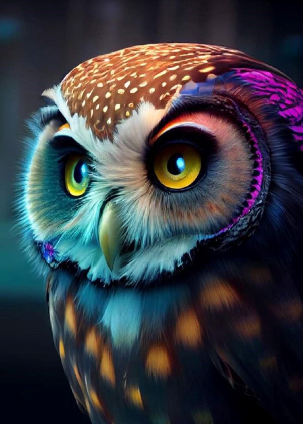 Premium 14CT Cross Stitch DIY Kit_ 40cm x 50cm Owl PRCS0020 Shop