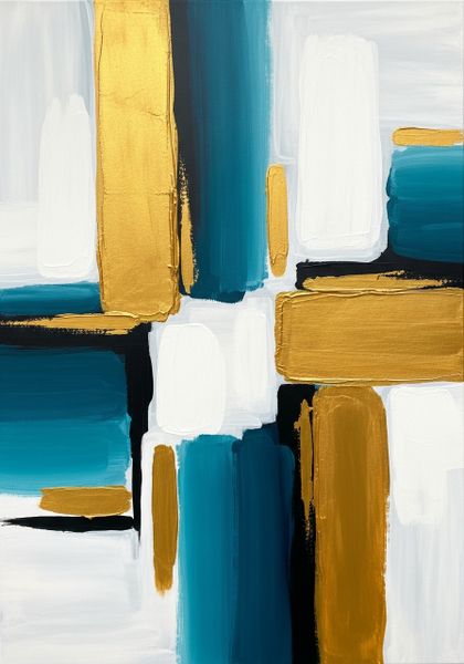 Canvas modern pop art on wall - Abstract Modern Contemporary Oil Painting 3