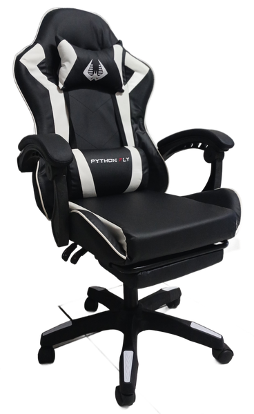 Python Fly Gaming Chairs - PU Leather Material - Black / White Colours