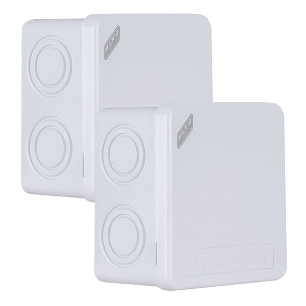 Veti Junction Box, 85x85x50mm, Pack of x2 (VJ885G)