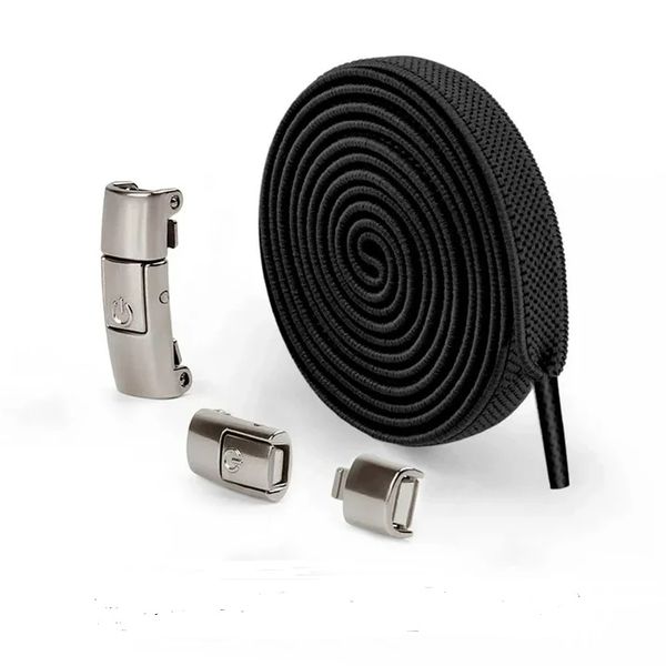 Elastic No-Tie Shoelaces with Locking Buckle