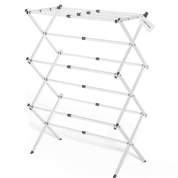Topika 3-Tier Compact Steel Clothes Drying Rack, Expandable &amp; Collapsible