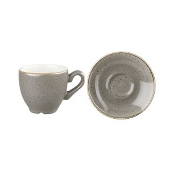 Churchill Stonecast Peppercorn Grey Espresso Saucer 12Pcs