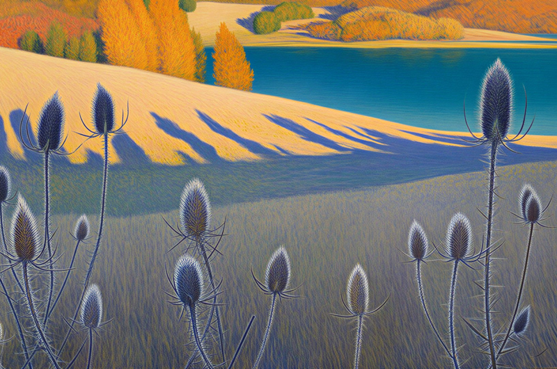 Modern Canvas Wall Art Home Decor - Teasels