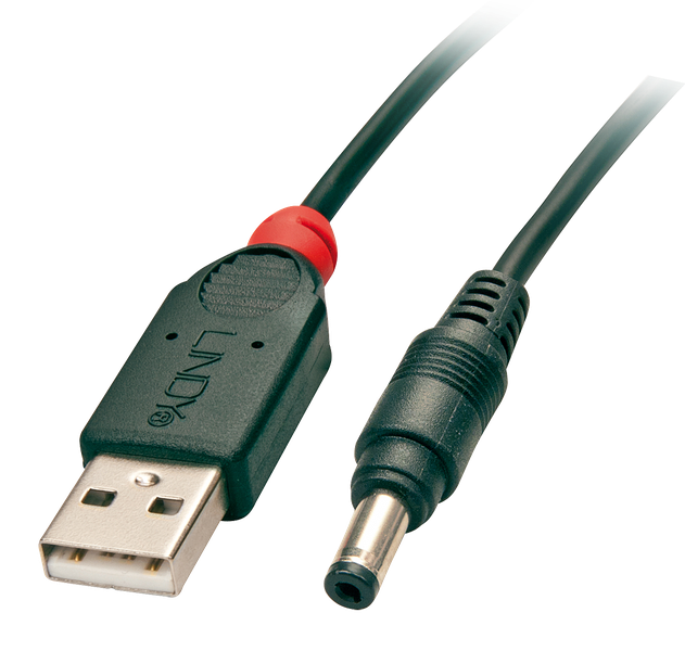 Lindy 1.5m USB to 4.8/1.7mm DC Adapter Cable