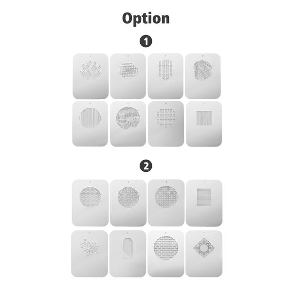 8 Pieces Gobos Metal Plates compatible with Optical Snoot Light Effects