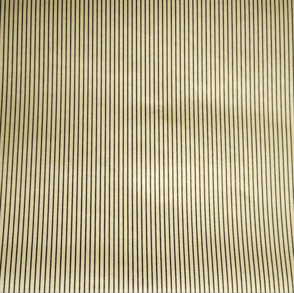 Black Pin Stripe On Silver Wrapping paper - 10m roll