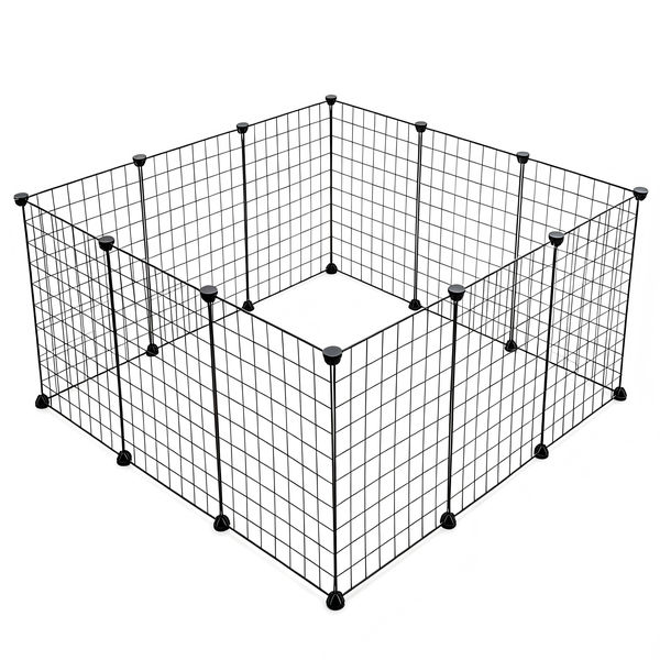 Pet Playpen, Foldable Metal Exercise Pen Customizable Pet Cages