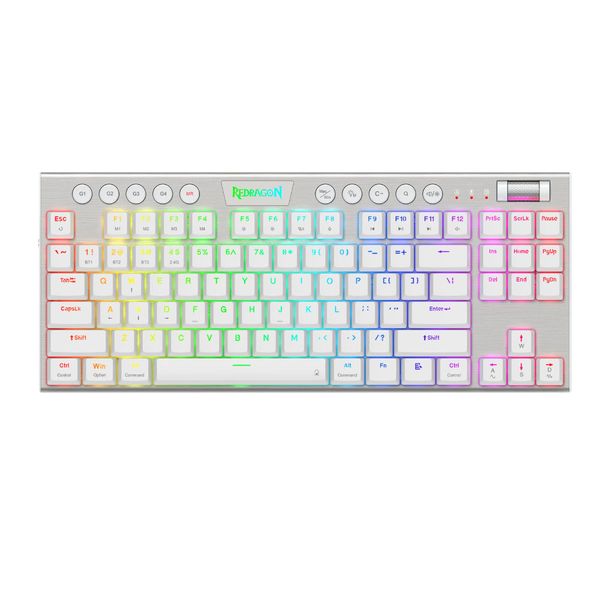 Redragon HORUS PRO Mechanical 80% RGB Gaming Keyboard - White