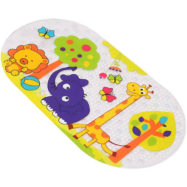 Bath Mat with Suction Cups Non-Slip Cartoon Bathtub Mat for Kids - 38x70cm