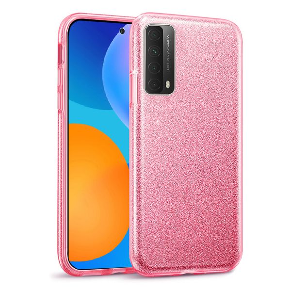 Tekron Glitter Sparkle Protective Case for Huawei P Smart (2021) -Pink