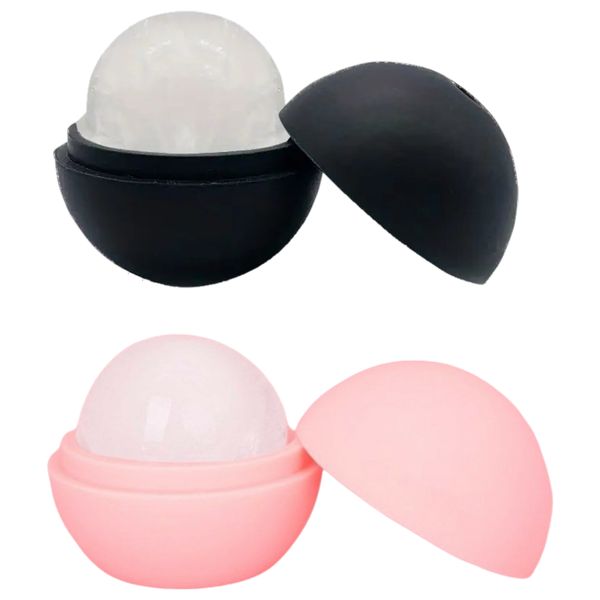 Duo Ice Facial Roller Skin Care Set for Face and Eye Black &amp; Pink