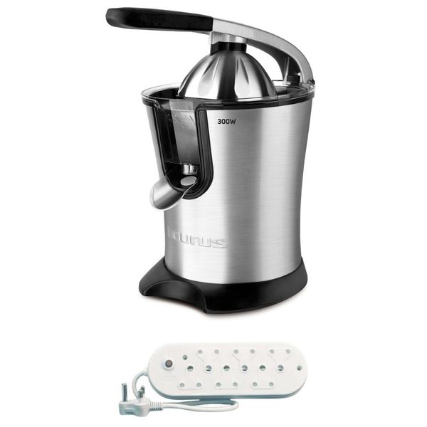 Taurus - Citrus 300 Legend Stainless Steel Juicer 650ml + 6 way Multiplug