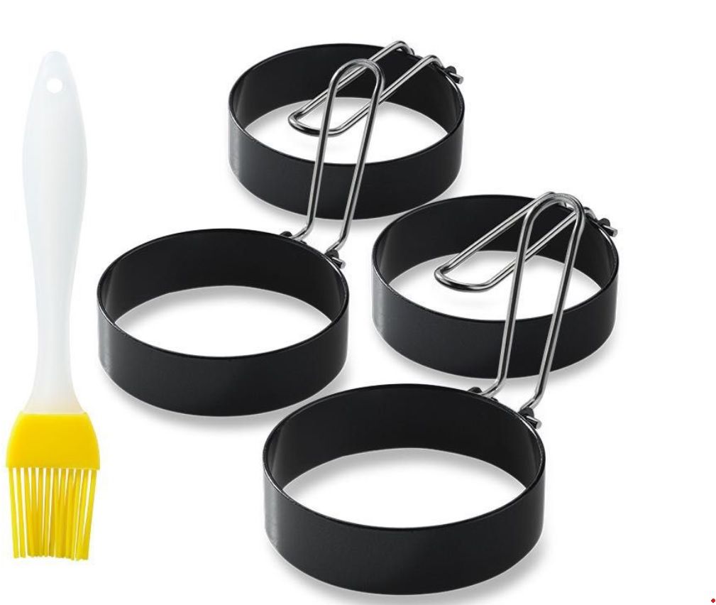Professional Round Egg Ring 4 Piece With Brush Buy Online in South