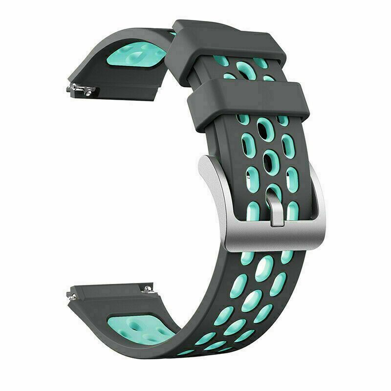 Sports Silicone strap for Huawei GT 2E-Grey/Mint | Shop Today. Get it ...
