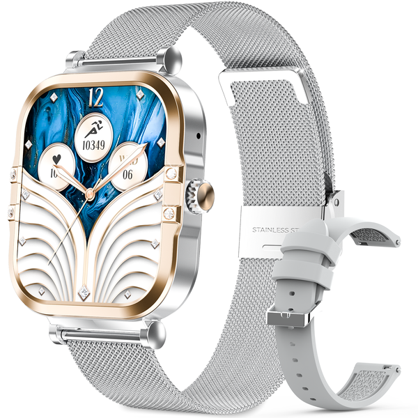 Smart Watch with Bluetooth Call HD Touch Screen IP68 Waterproof for Women