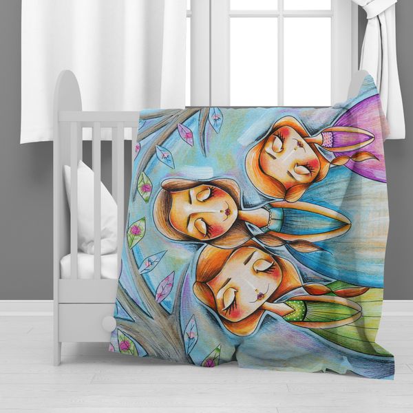 Tree of a Loving mother Minky Blanket