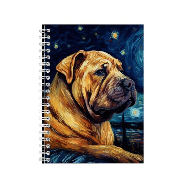 SHAR PEI Starry Night Notebook Animal Gift Idea Notepad Pad 115