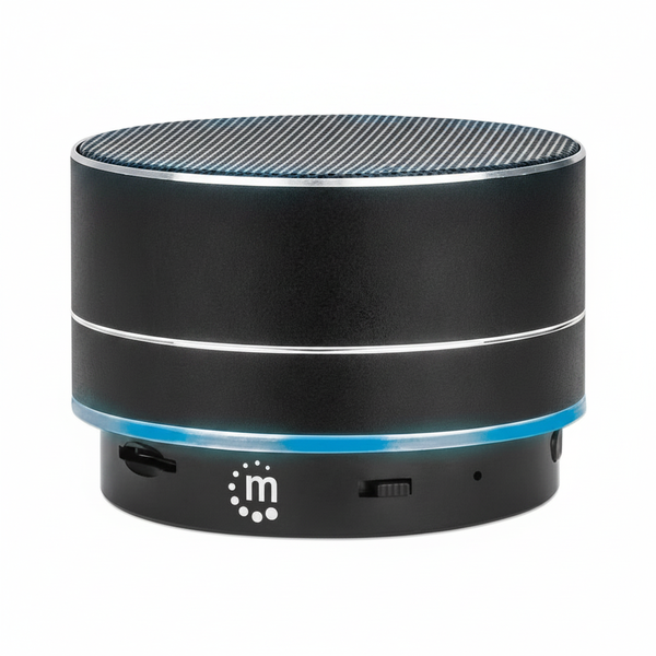 Manhattan Bluetooth Speaker with LED Light Show - Black Metallic