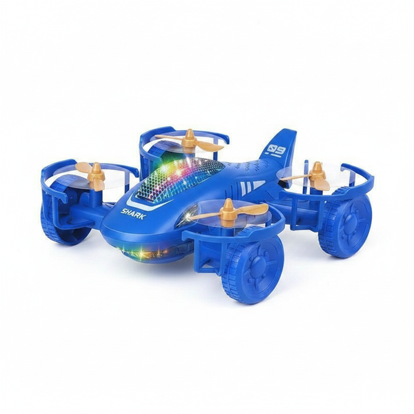 Shark 360-Degree Spinning Electric Toy Plane with Lights and Music