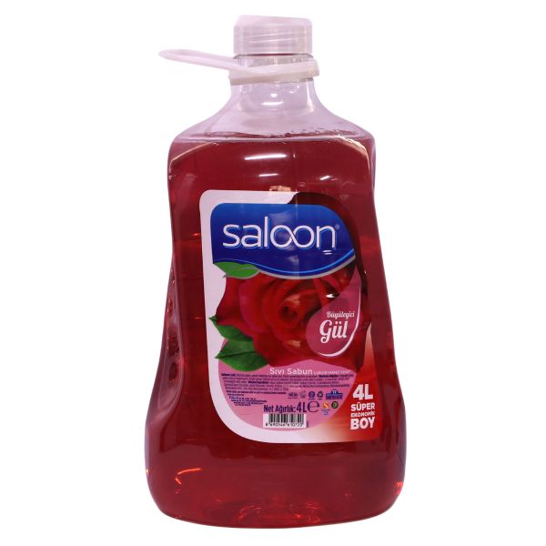 Saloon Liquid Hand Wash Soap - Rose - 4 Litres