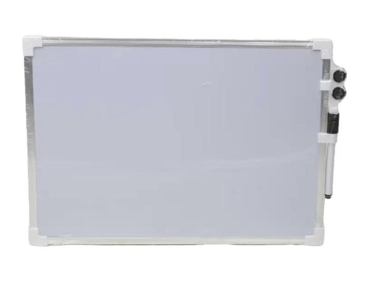 Double Sided White Board With Marker &amp;Two Button Magnetic Holder-30x20Cm
