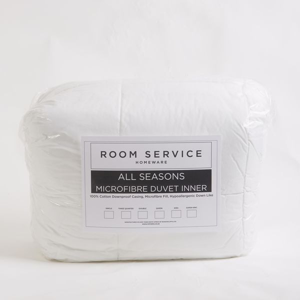 Room Service All Seasons 100% Cotton Downproof Microfibre Duvet Inner