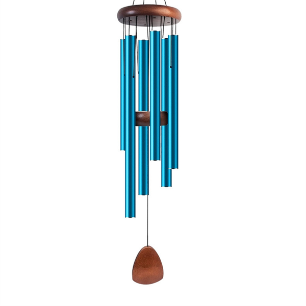Blue Metal Windchime Aluminum Windbell Wind Chimes Home Decoration