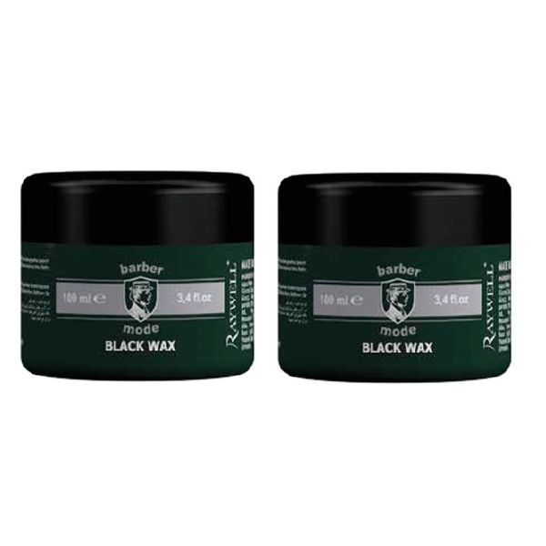 Raywell Barber Mode Black Hair Wax 100ml (2 Pack)