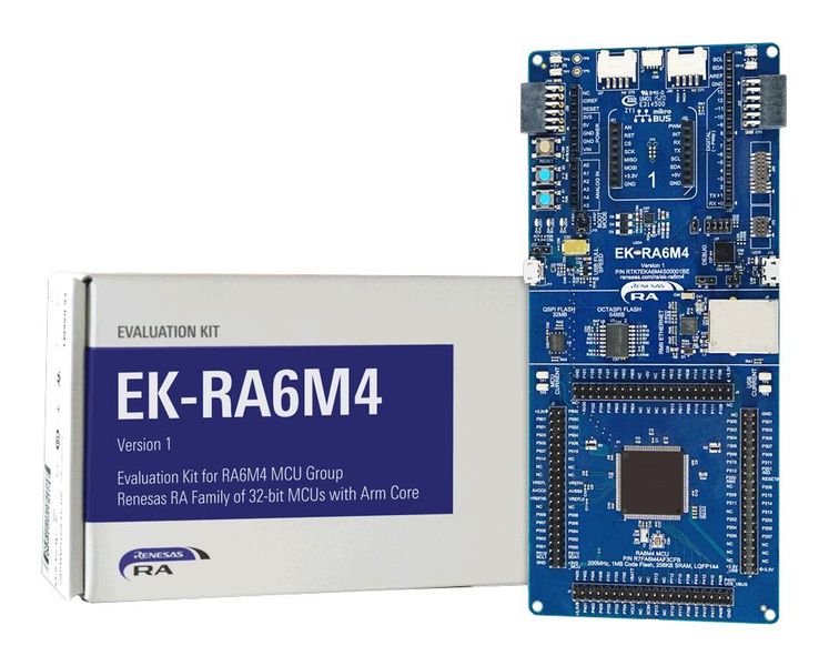 Renesas (RTK7EKA6M4S00001BE) Eval Kit, RA Family, 32 bit, ARM Cortex-M33