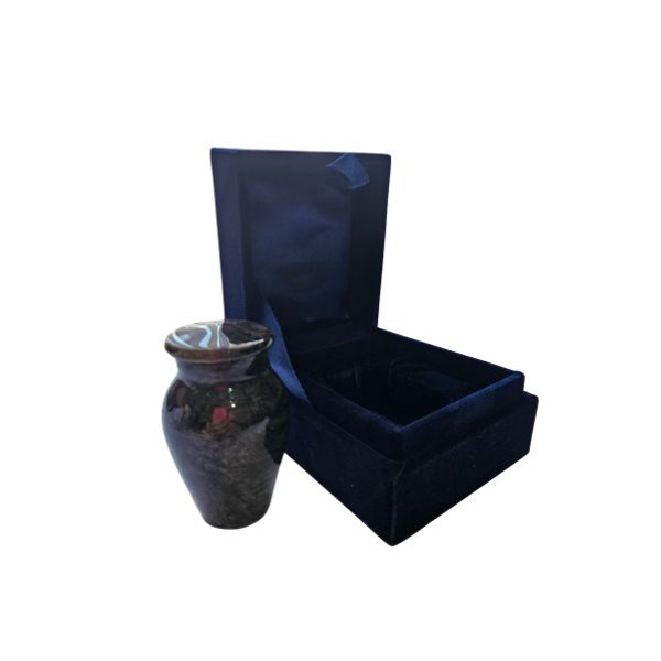 4Piece Jade Green Theme Aluminium Memorial Keepsake Cremation Urn For Ashes
