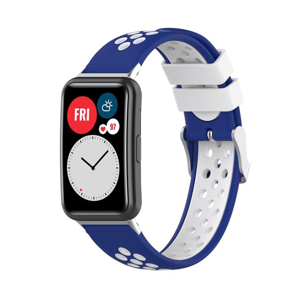Rocco Tech- Dual Color Sport Silicone Strap - Huawei FIT