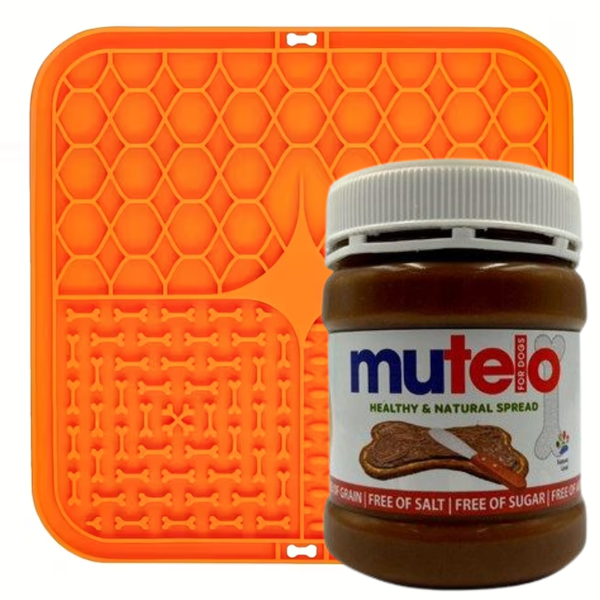 Mutelo Lick Mat Combo - Healthy Spread + Enrichment in One