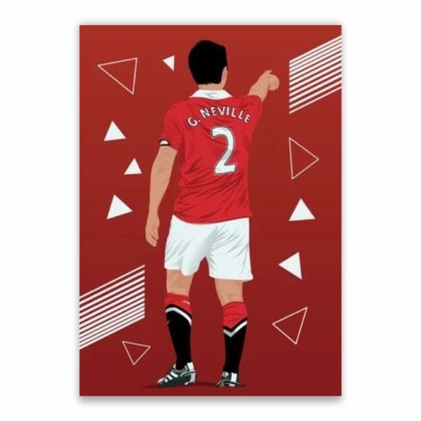 Gary Neville Number 2 Poster - A1