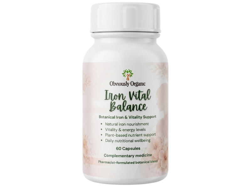 Obviously Organic Iron Vital Balance - Blood Health and Daily Energy