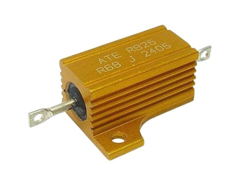 25 Watt Wire Wound Housed Aluminium 0.05 Resistor