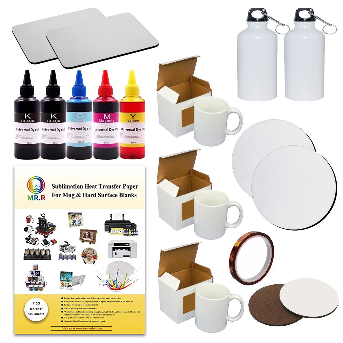 21 Piece Sublimation Dye Starter Kit Buy Online in South Africa