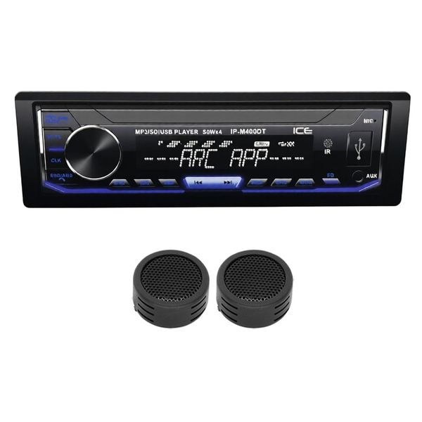 Ice Power IP-M400DT S/Din USB &amp; Bluetooth Media Player &amp; Evo Tweeters