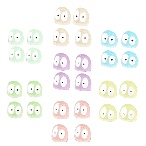 28Pc Luminous Dust Elf Colorful Luminous Mini Ornaments Diy Room Deco
