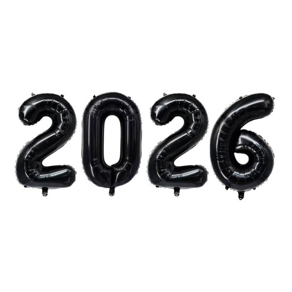 Large Foil Party 2026 Balloons For New Year and Celebration