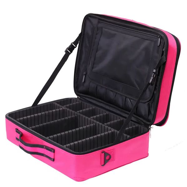 Travel Makeup Bag with Compartments