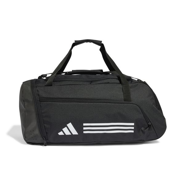 adidas Essentials 3-Stripes Duffel Bag - Medium - Black/White