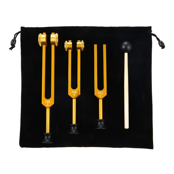Tuning Fork Set 128 256 512 Hz for Sound Musical Instrument Vibration