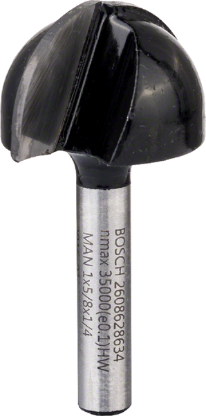Core box bits 1/4", R1 12,7 mm, D 25,4 mm, L 15,6 mm, G 49 mm