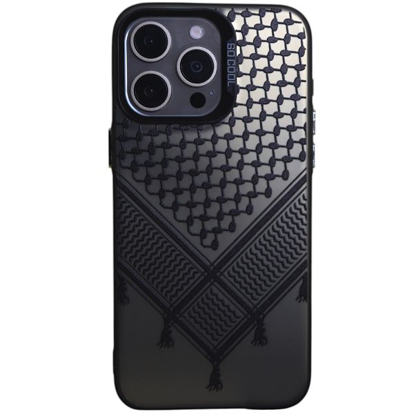 Phone Case With V-shaped Scarf - Compatible with iPhone 15 Pro Max - Chrome
