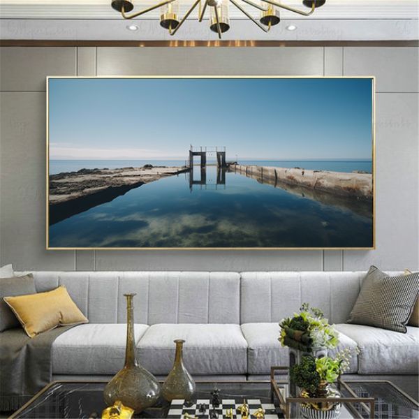 Canvas Wall Decor -Still Water Abstract - 0038