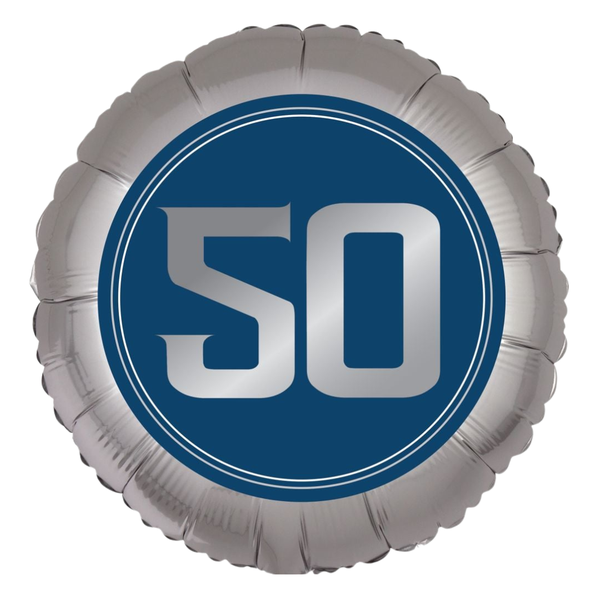 Foil Balloon 18 inch Birthday Man 50th