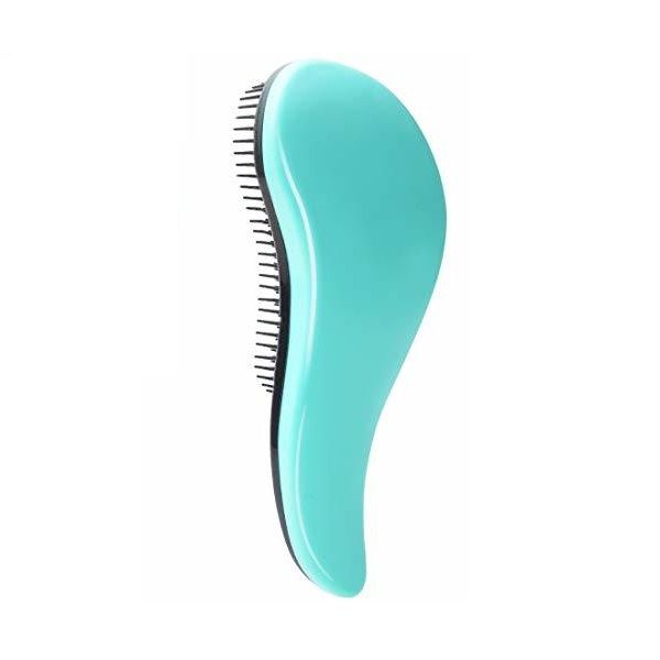 S-Shaped Hair Detangling Brush - Turquoise (Set of 6)